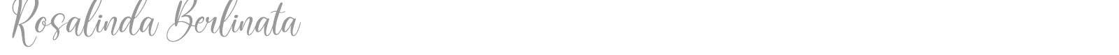 Rosalinda Berlinata font preview